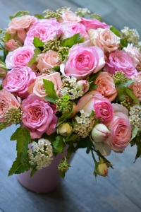 Bouquet de roses de jardin