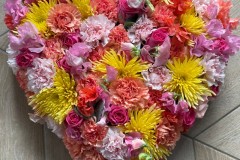 Coeur multicolore