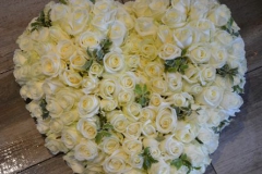 Coeur Roses Blanches