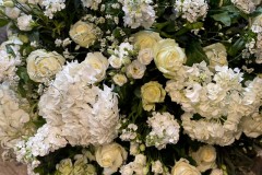 Coussin blanc et vert